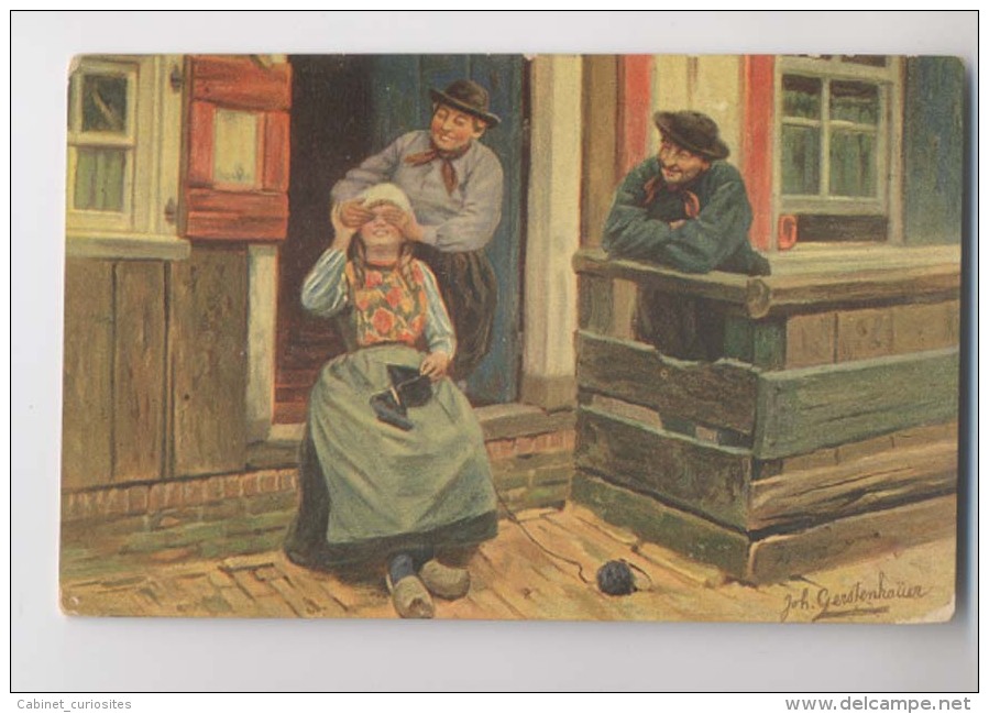 FEMME Au TRICOT - Illustration De Gerstenhauer -  1909 - TRICOTER - Pelote De Laine - Andere & Zonder Classificatie