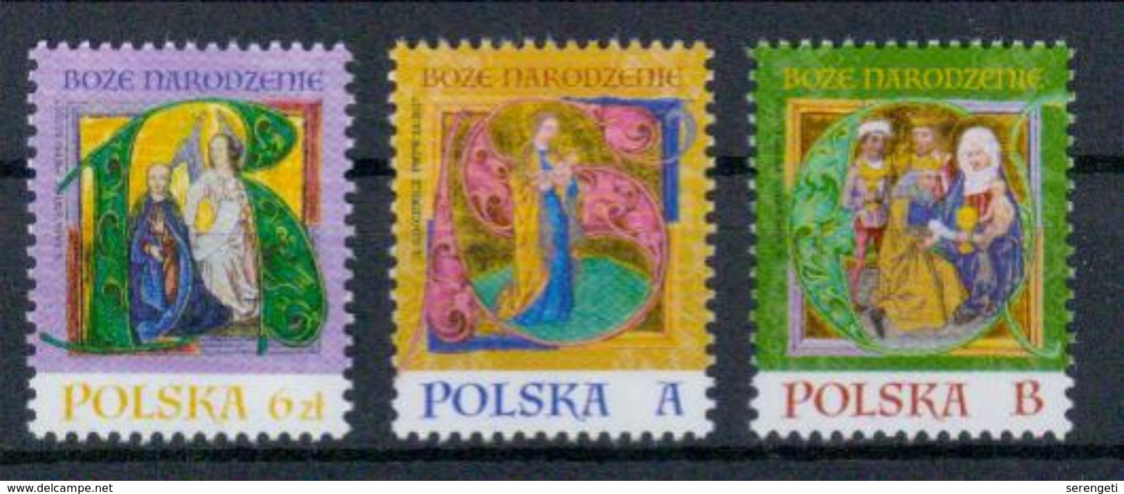 Polen 'Weihnachten, Messbuch-Initiale' / Poland 'Christmas, Missil Initials' **/MNH 2017 - Religion