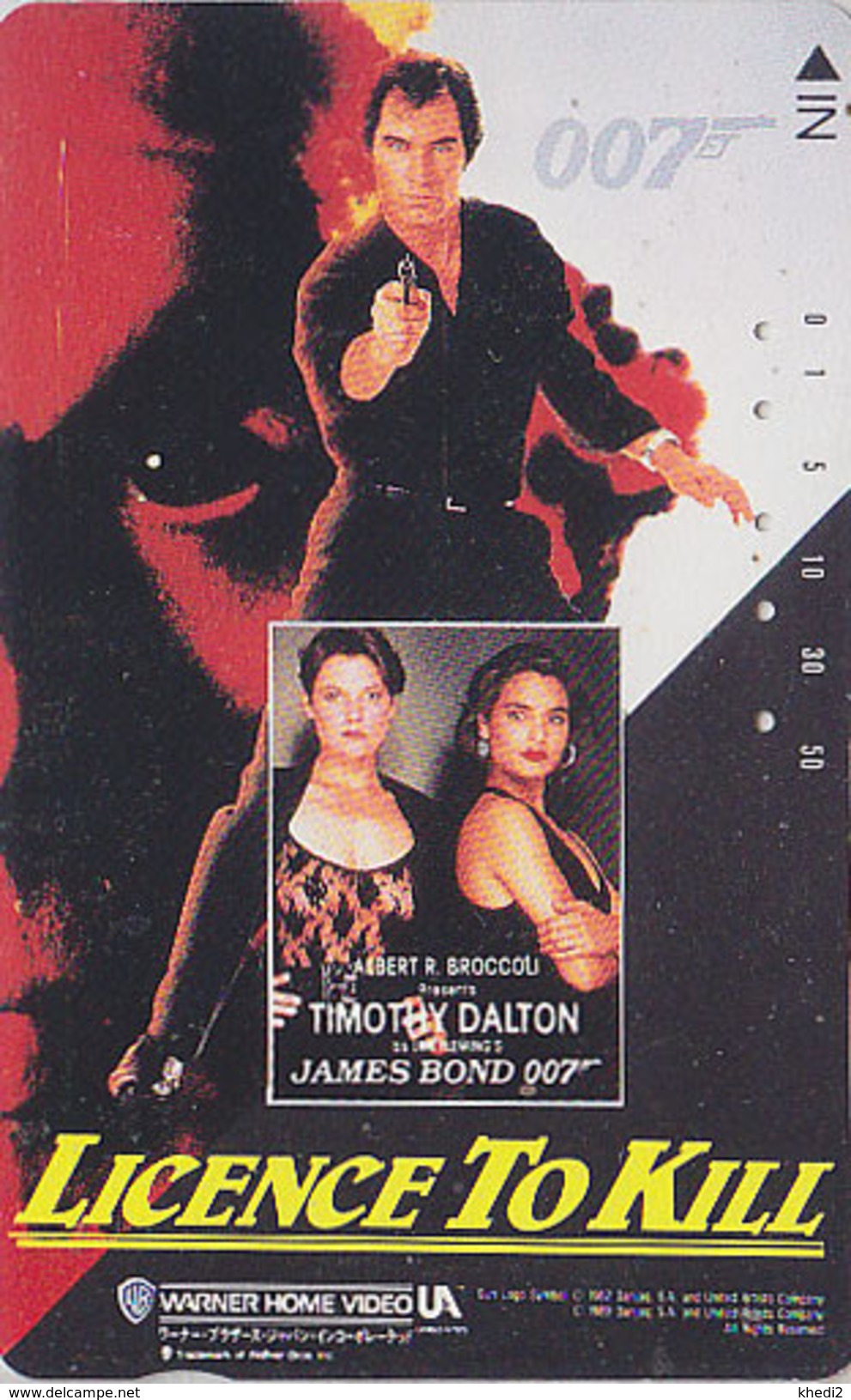 Télécarte Japon / 110-011 - CINEMA - JAMES BOND 007 / LICENCE TO KILL - TIMOTHY DALTON Japan Movie Phonecard Kino - 9939 - Kino
