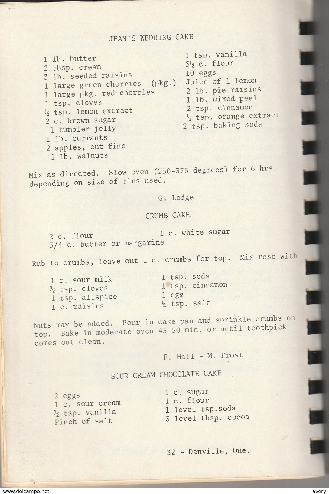 Treasured Recipes  F L T  Maple Leaf Rebekah Lodge #3 Danville, Quebec - Basic, General Cooking