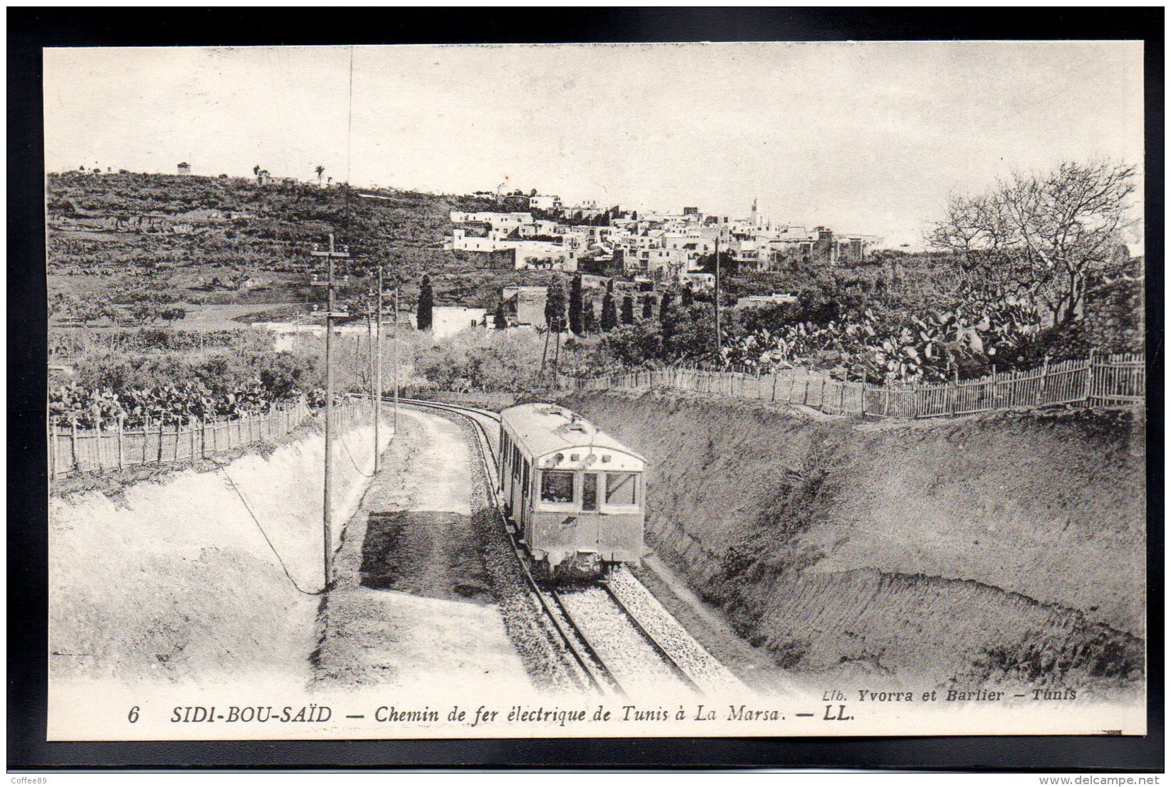 TUNISIE - SIDI BOU SAÏD - Chemin De Fer Electrique De Tunis à La Marsa - Train Tramway - Tunisie