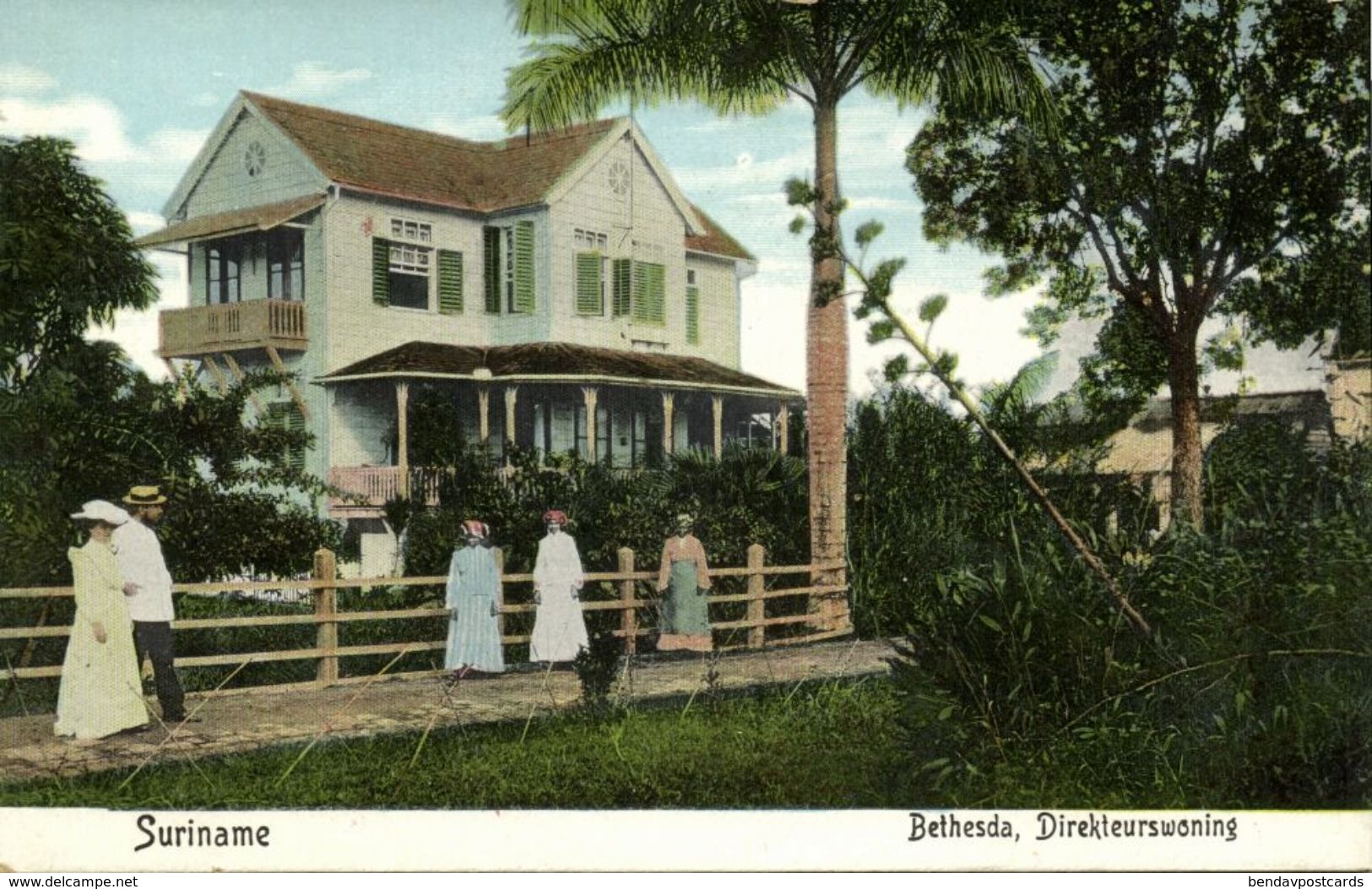 Suriname, BETHESDA, House Of The Director (1910s) Moravian Mission Postcard - Surinam