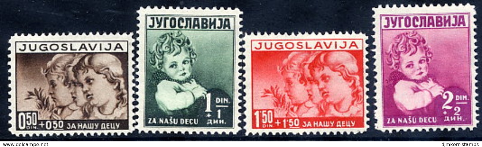 YUGOSLAVIA 1938 Child Welfare Set LHM / *.  Michel 350-53 - Nuovi