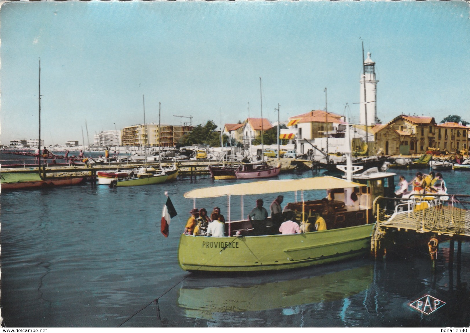 CPSM 30 LE GRAU DU ROI BATEAUX DE PROMENADE "LA PROVIDENCE" - Le Grau-du-Roi