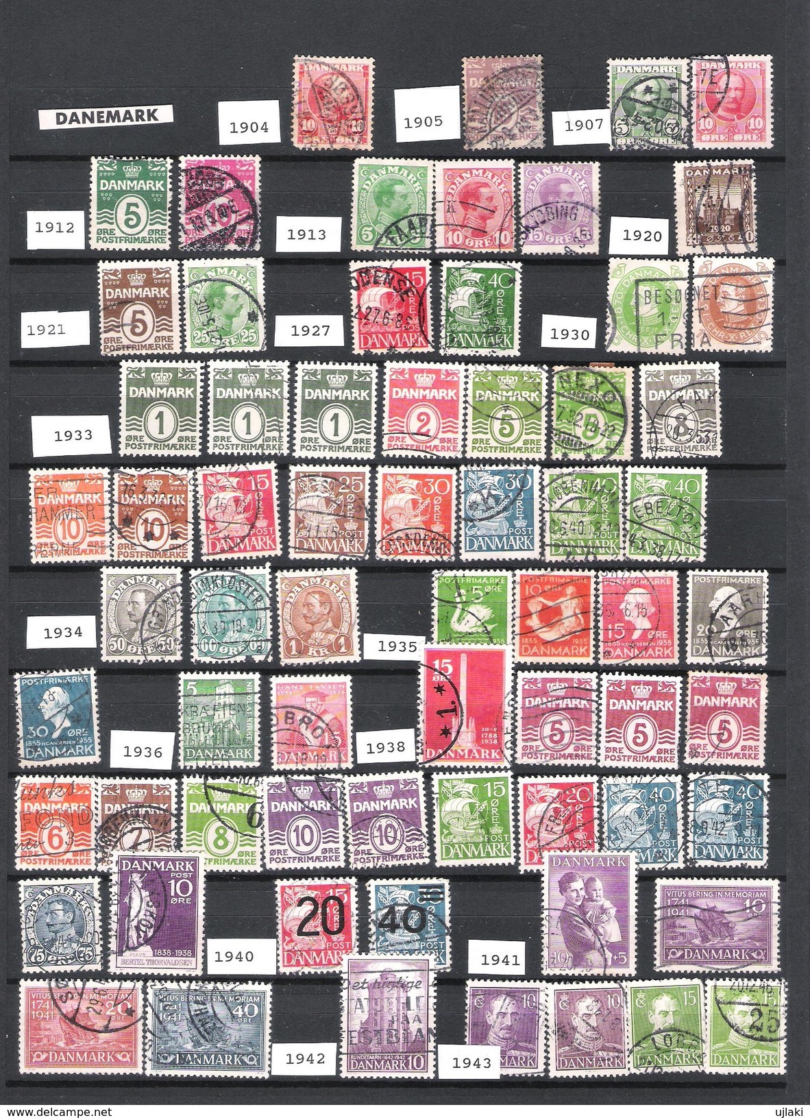 DANEMARK: Royaume Mini Collection De 520 TP  Ttes époques: De 1904 ;;;1991 + 1992.1994.2016 - Lotes & Colecciones