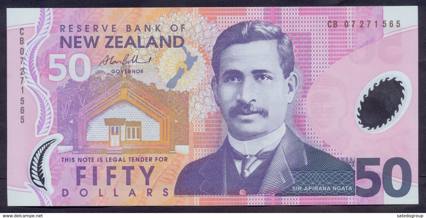 New Zealand 50 Dollars 2007 UNC P-188 Polymer - Nouvelle-Zélande