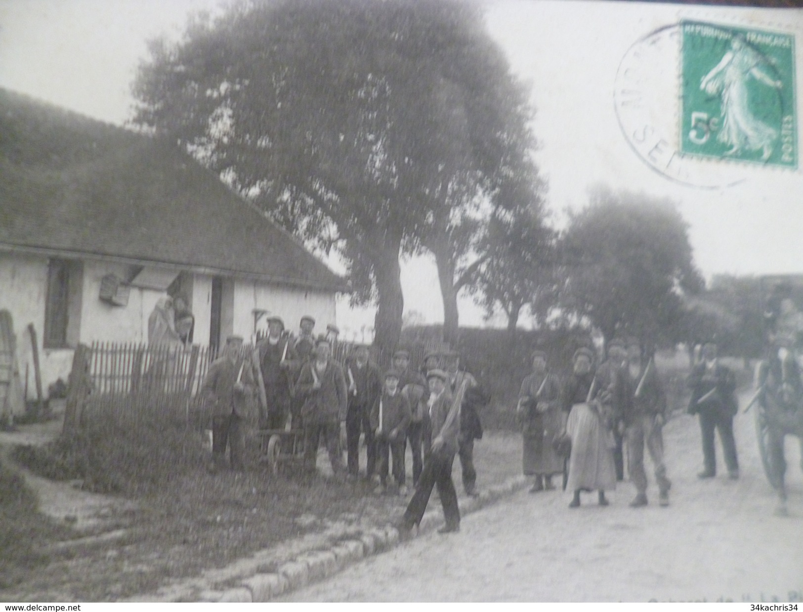 CPA 95 Val D'Oise Gare De Montsoult Le Cabaret De La Pie Bavarde Animée Attelage TBE - Montsoult