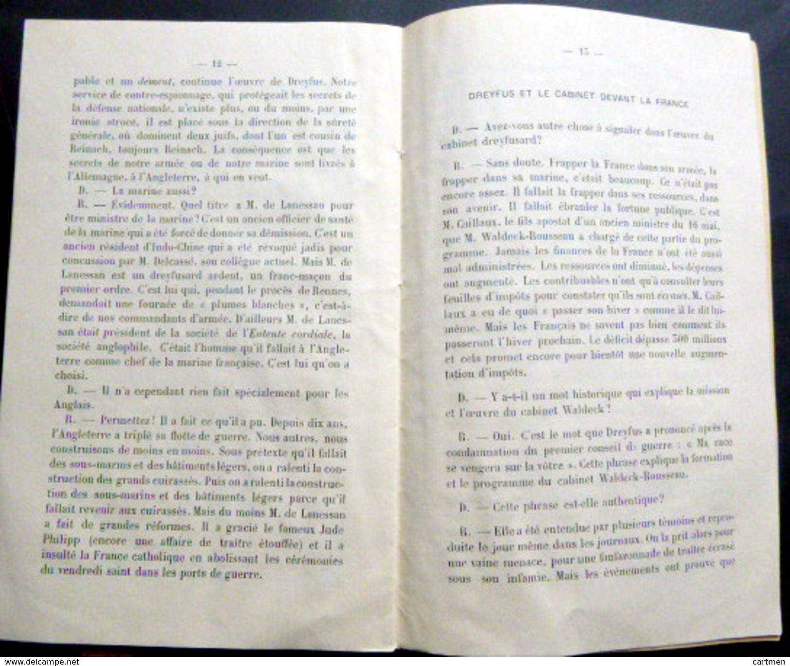 JUDAICA DREYFUS TOUT LE SAC DREYFUSARD ET LES ELECTIONS PANAMA LOUBET WALDECK ROUSSEAU FRANC MACON VERS 1900 - Documents Historiques