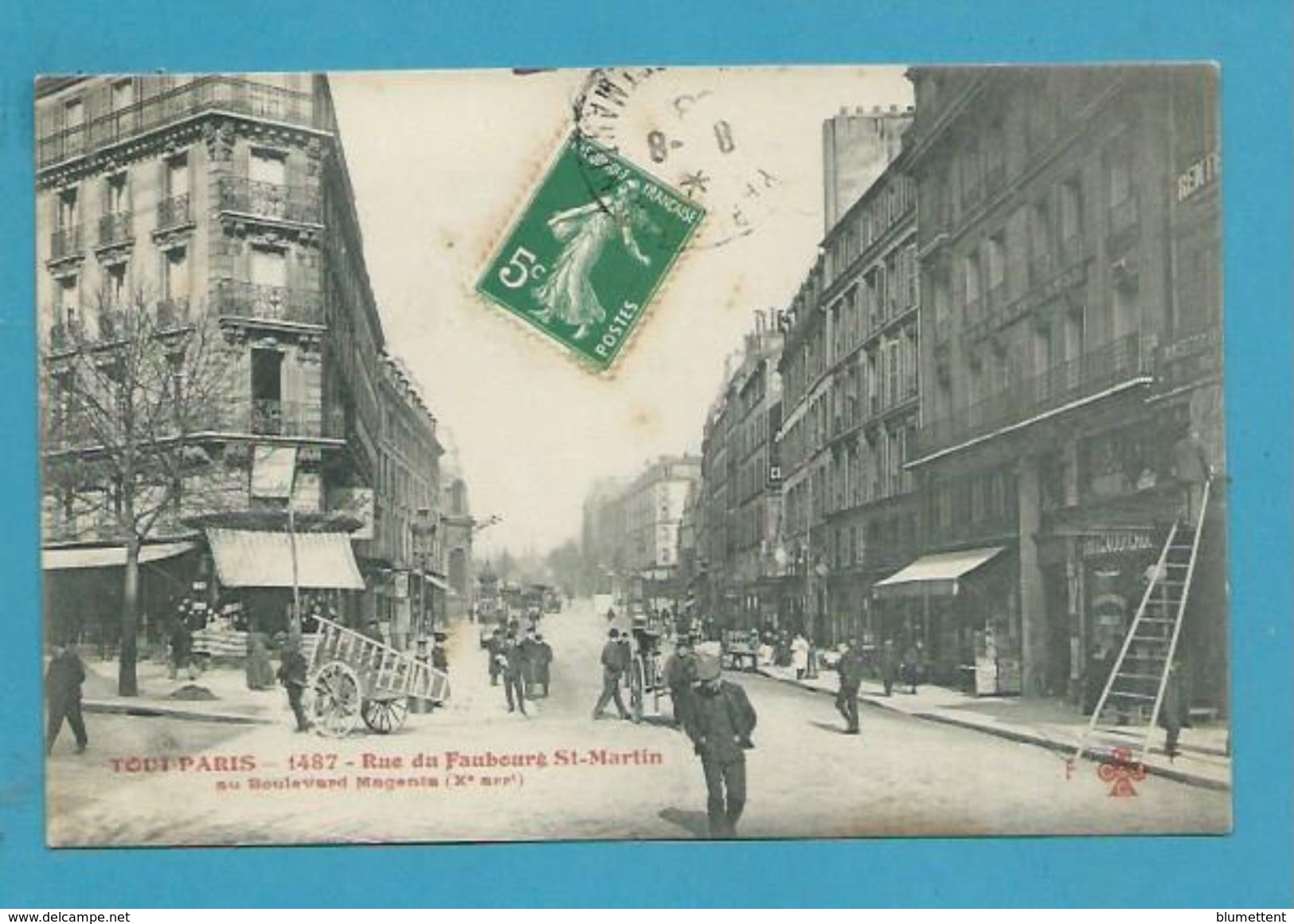 CPA TOUT PARIS 1487 - Rue Du Faubourg St-Martin Au Boulevard Magenta (Xème Arrt.) Edition FLEURY - Arrondissement: 10