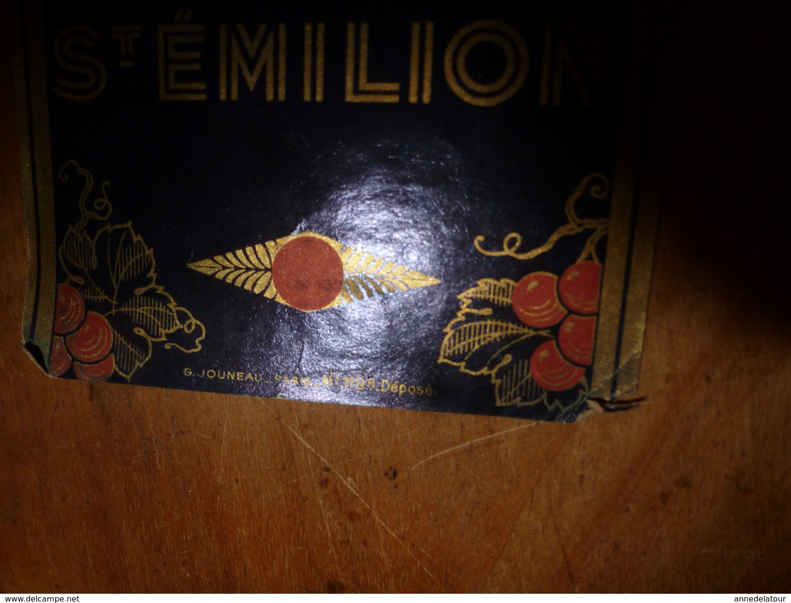 1920 ? Spécimen étiquette De Vin De St - EMILION N° 119H  ,déposé, Imp. G.Jouneau  3 Rue Papin à Paris - Kastelen