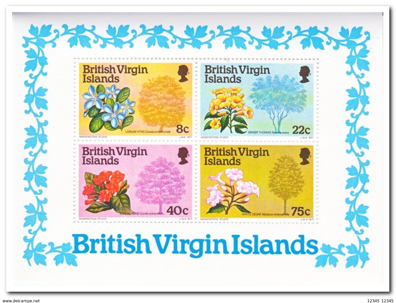 Britse Maagdeneilanden 1978, Postfris MNH, Trees - Britse Maagdeneilanden