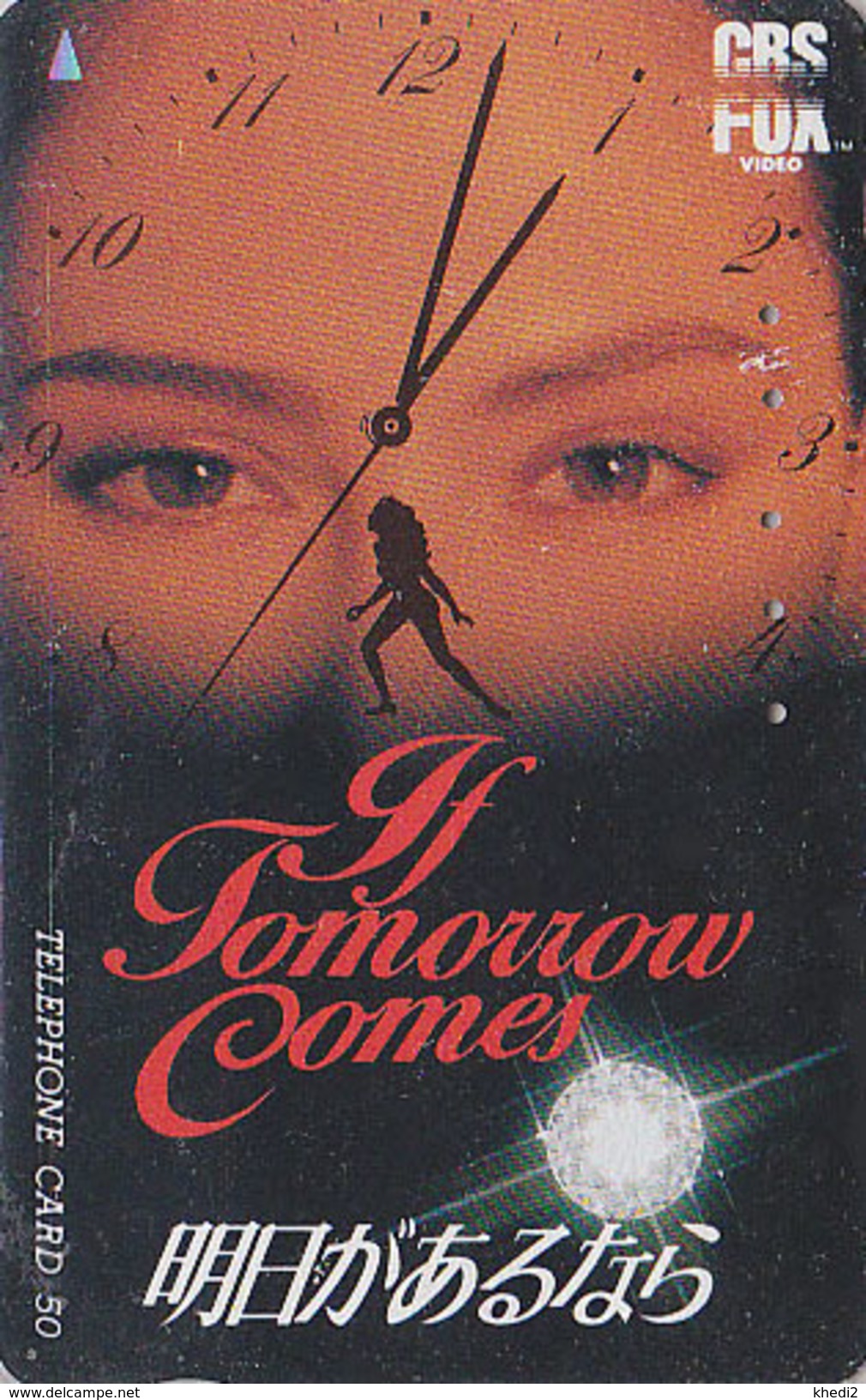 Télécarte Japon / 110-011 - CINEMA - IF TOMORROW COMES - Japan Movie Phonecard - Kino Telefonkarte - 9961 - Film