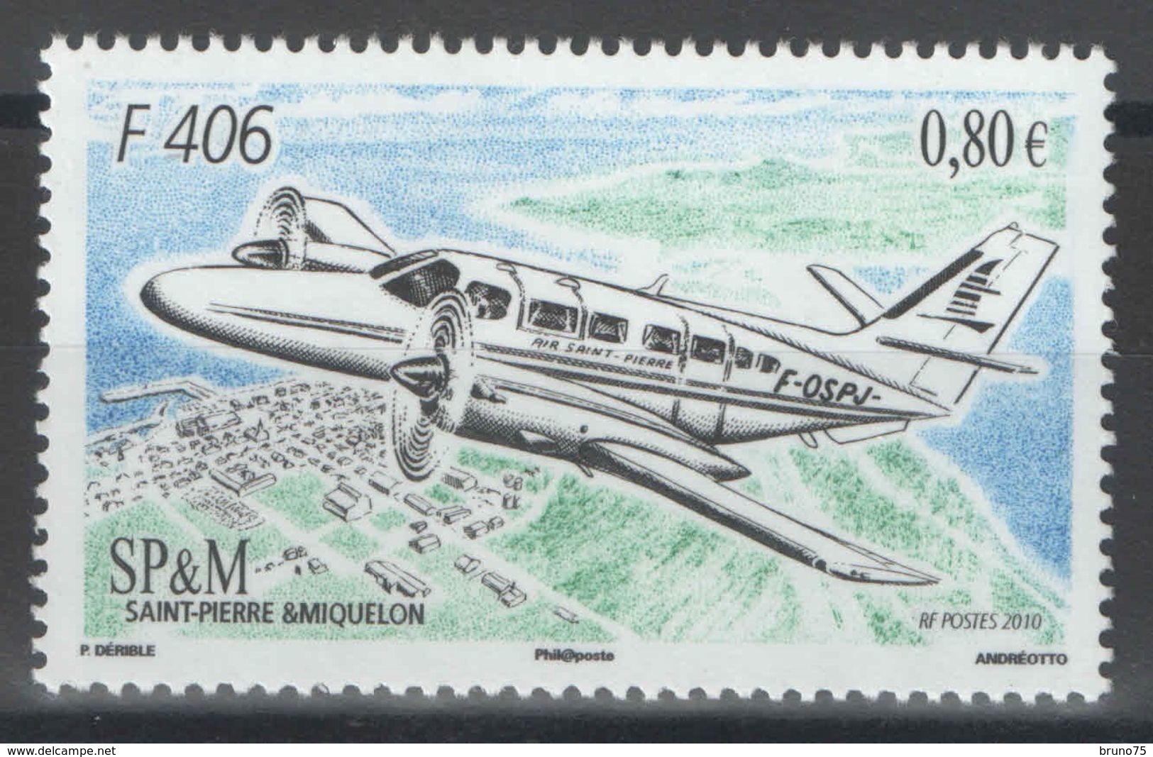 SPM - YT 979 ** - 2010 - Avion - Ungebraucht