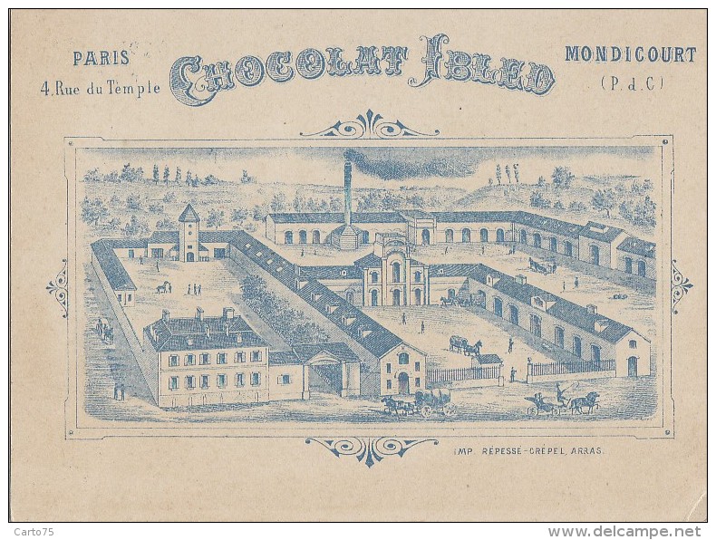 Chromos - Paris Exposition Universelle 1900 - Publicité Chocolat Ibled Mondicourt - Palais De La Céramique - Ibled