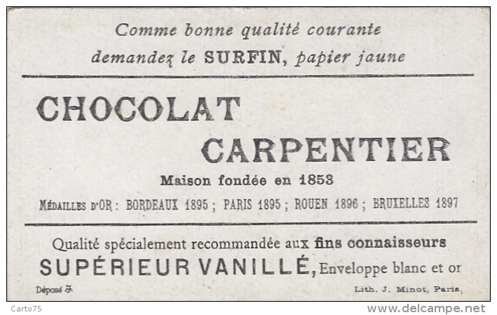 Chromos - Chocolat Carpentier Thé Royal - Histoire - Louis XV Bataille De Fontenoy - Other & Unclassified