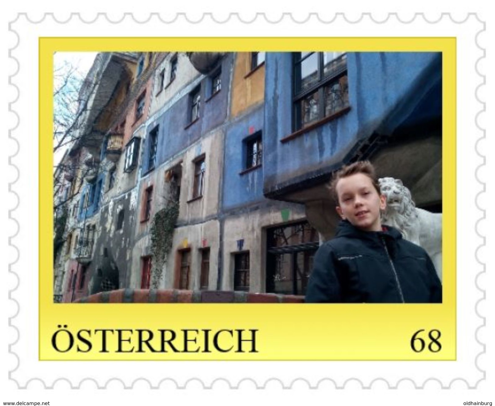 0055: RRR- Kleinauflage Hieronymus Vor Dem Hundertwasserhaus 20 Stck. Auflage - Personnalized Stamps