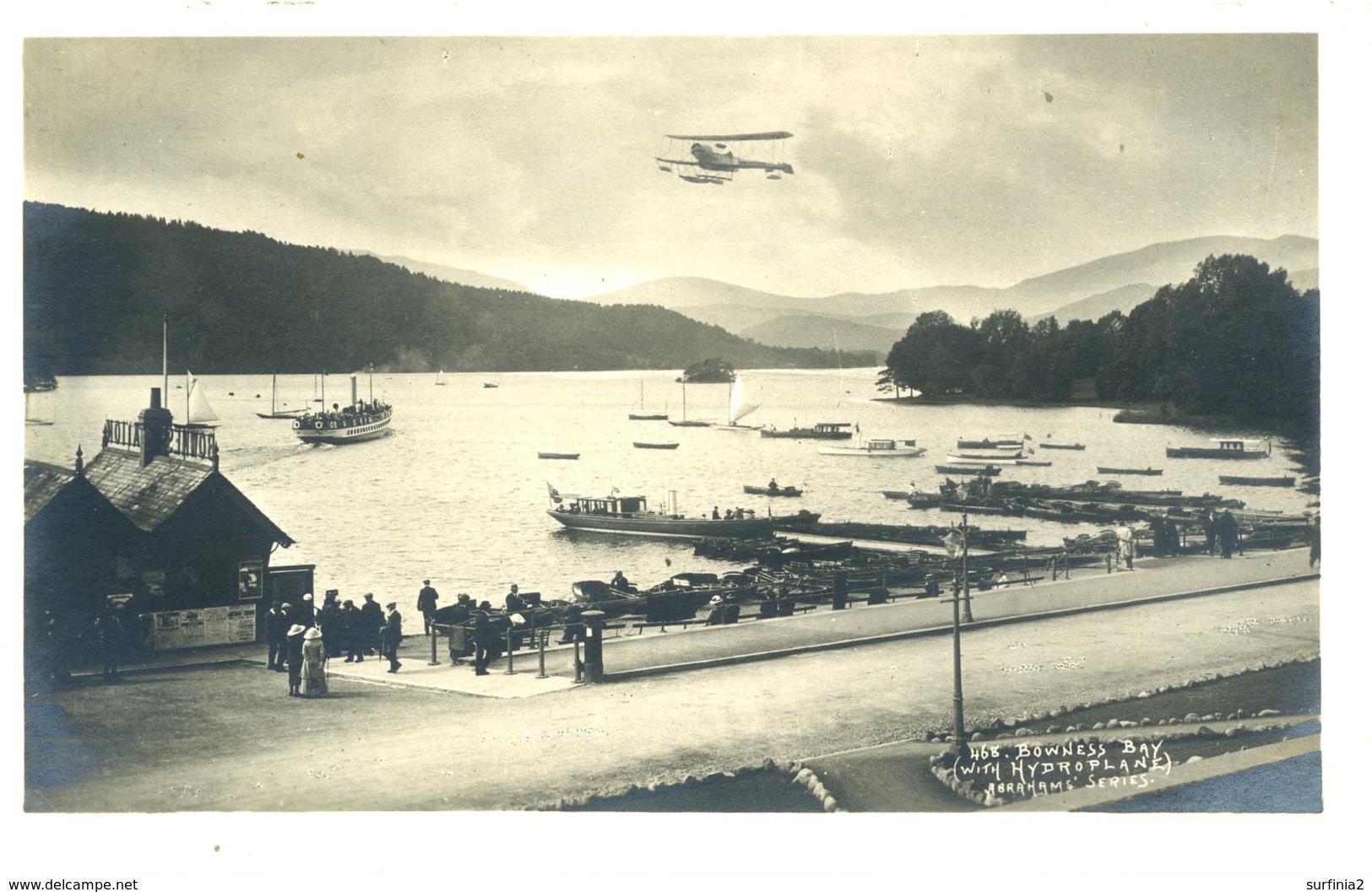 CUMBRIA - BOWNESS BAY WITH HYDROPLANE RP Cu1186 - Other & Unclassified