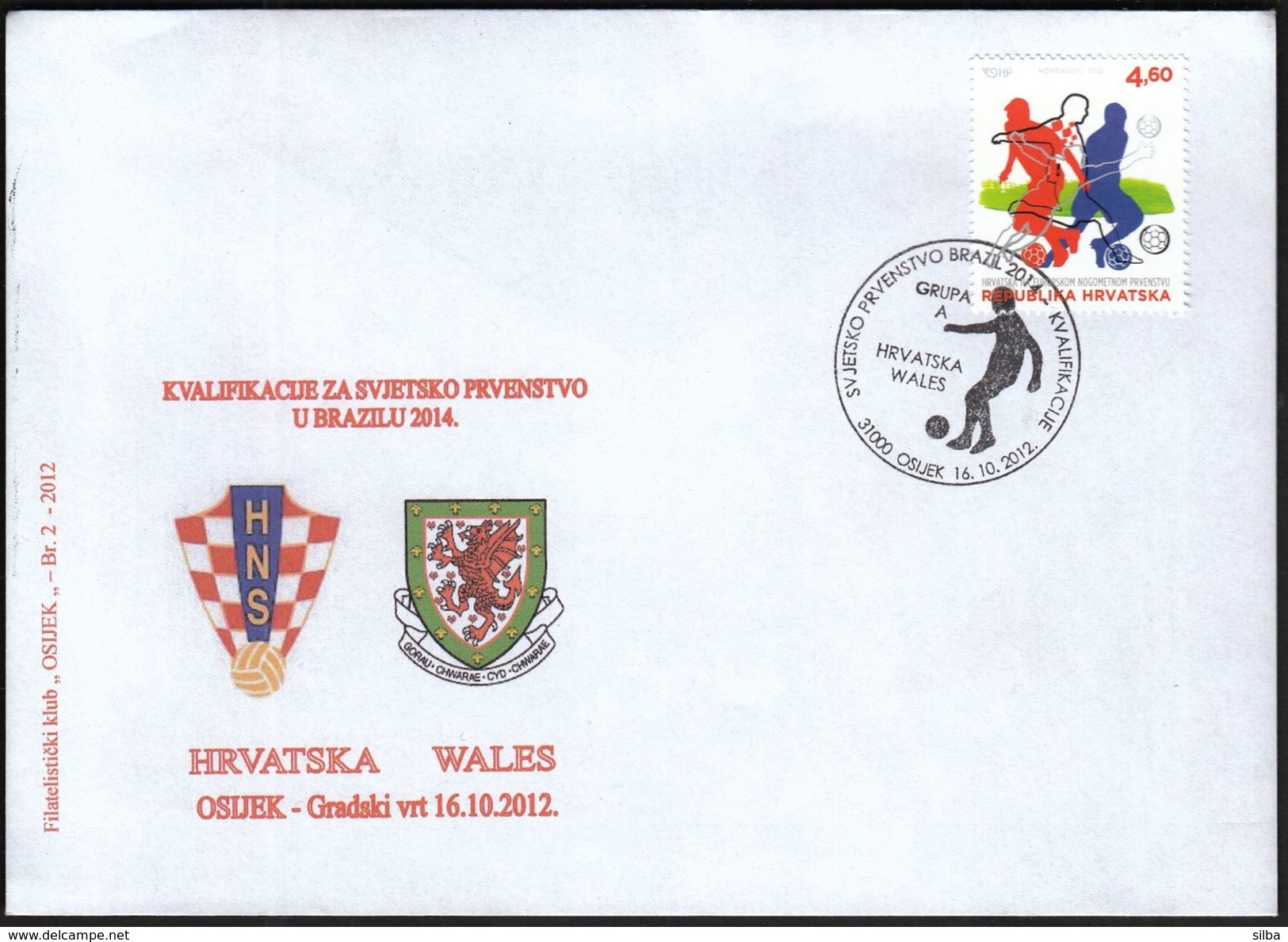 Croatia Osijek 2012 / Football / FIFA World Cup Brasil 2014 / Qualifications Group A, Croatia - Wales - 2014 – Brazilië