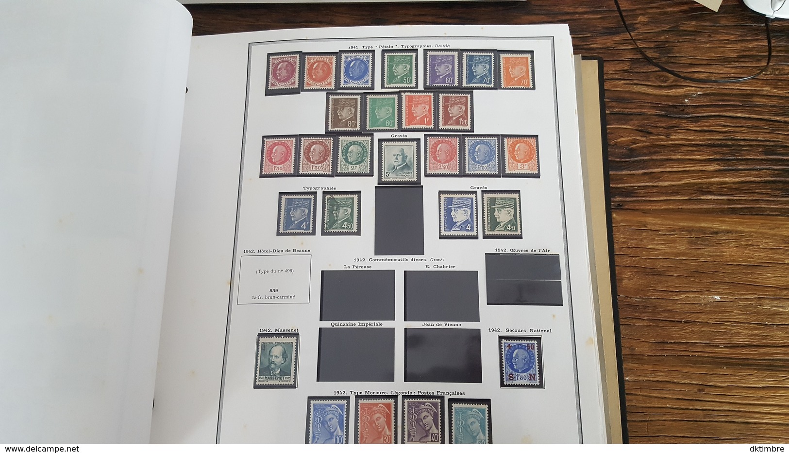 LOT 381749 ALBUM TIMBRE DE FRANCE NEUF**:* OBLITERE PORT A 10 EUROS