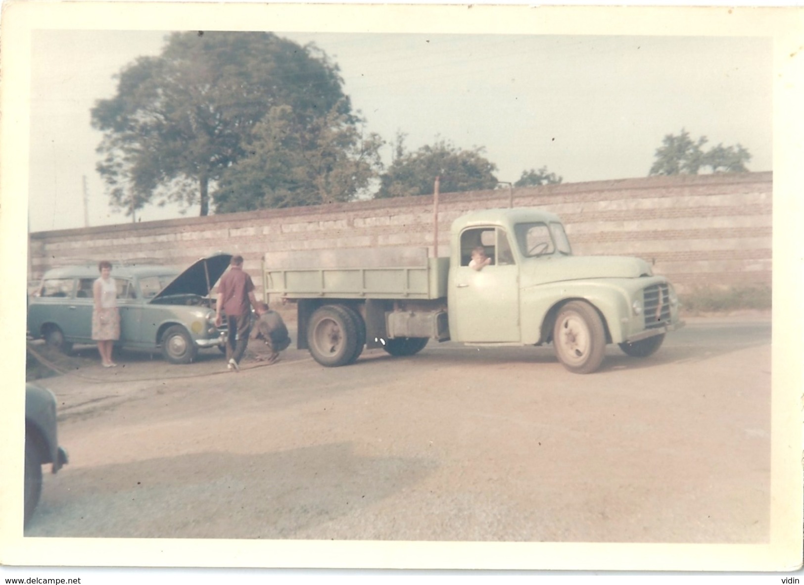 Photo Originale Camion Remorqueur Peugeot 403 Commerciale - Automobiles