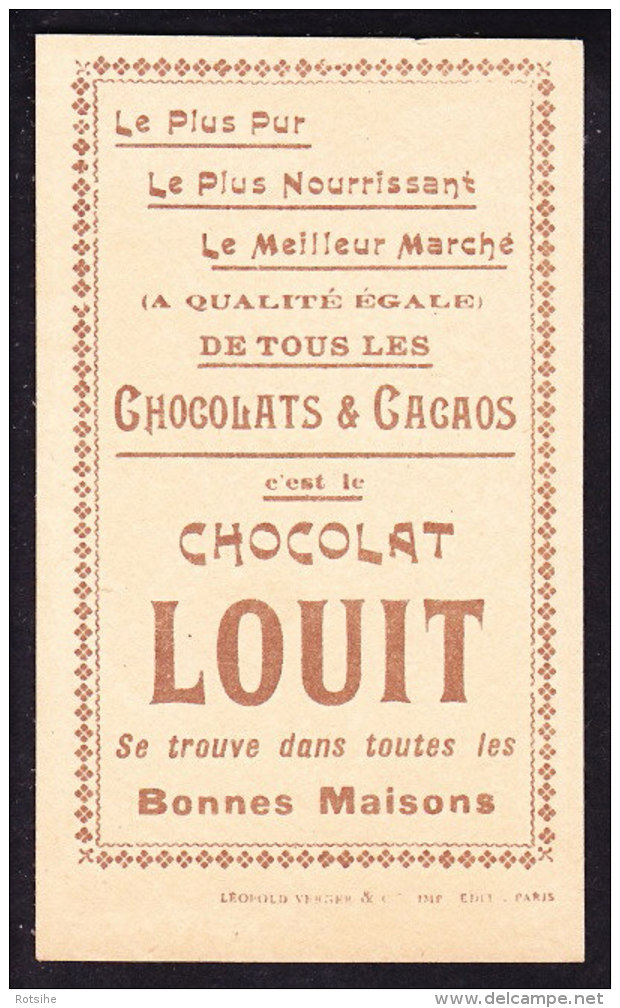 CHROMO Chocolat LOUIT Frères    M. De Casteres  Champion De Boxe - Louit