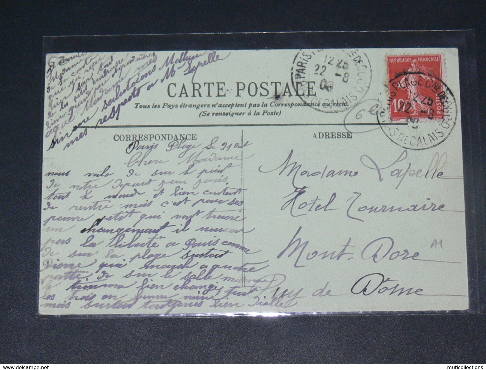 LE TOUQUET PARIS PLAGE    1910   VUE    CIRC  EDIT - Le Touquet
