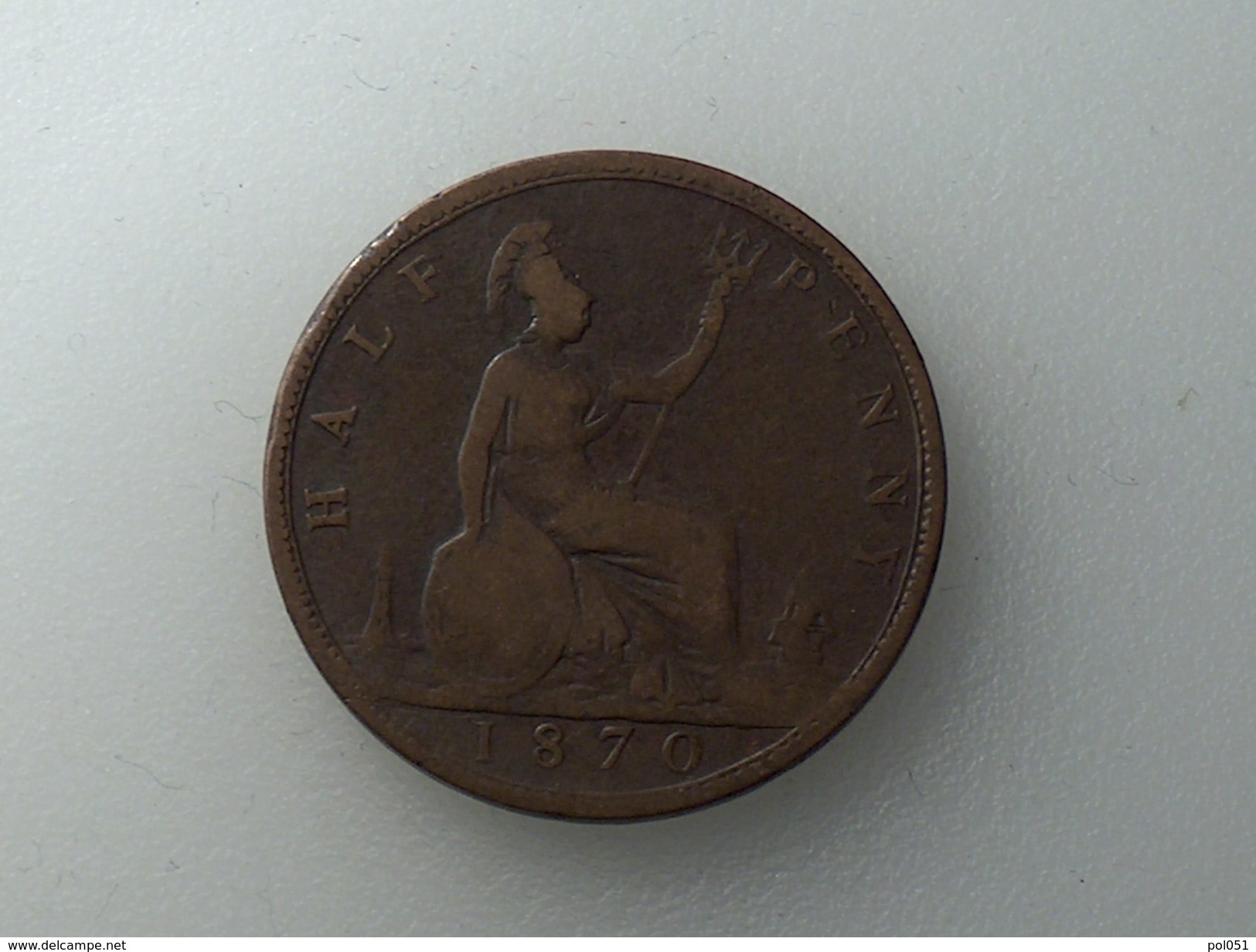 UK 1/2 PENNY 1870 HALF GRANDE BRETAGNE - C. 1/2 Penny