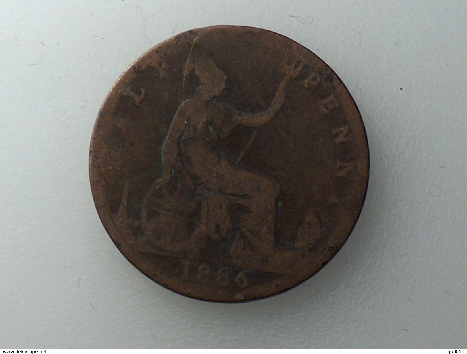 UK 1/2 PENNY 1886 HALF GRANDE BRETAGNE - C. 1/2 Penny