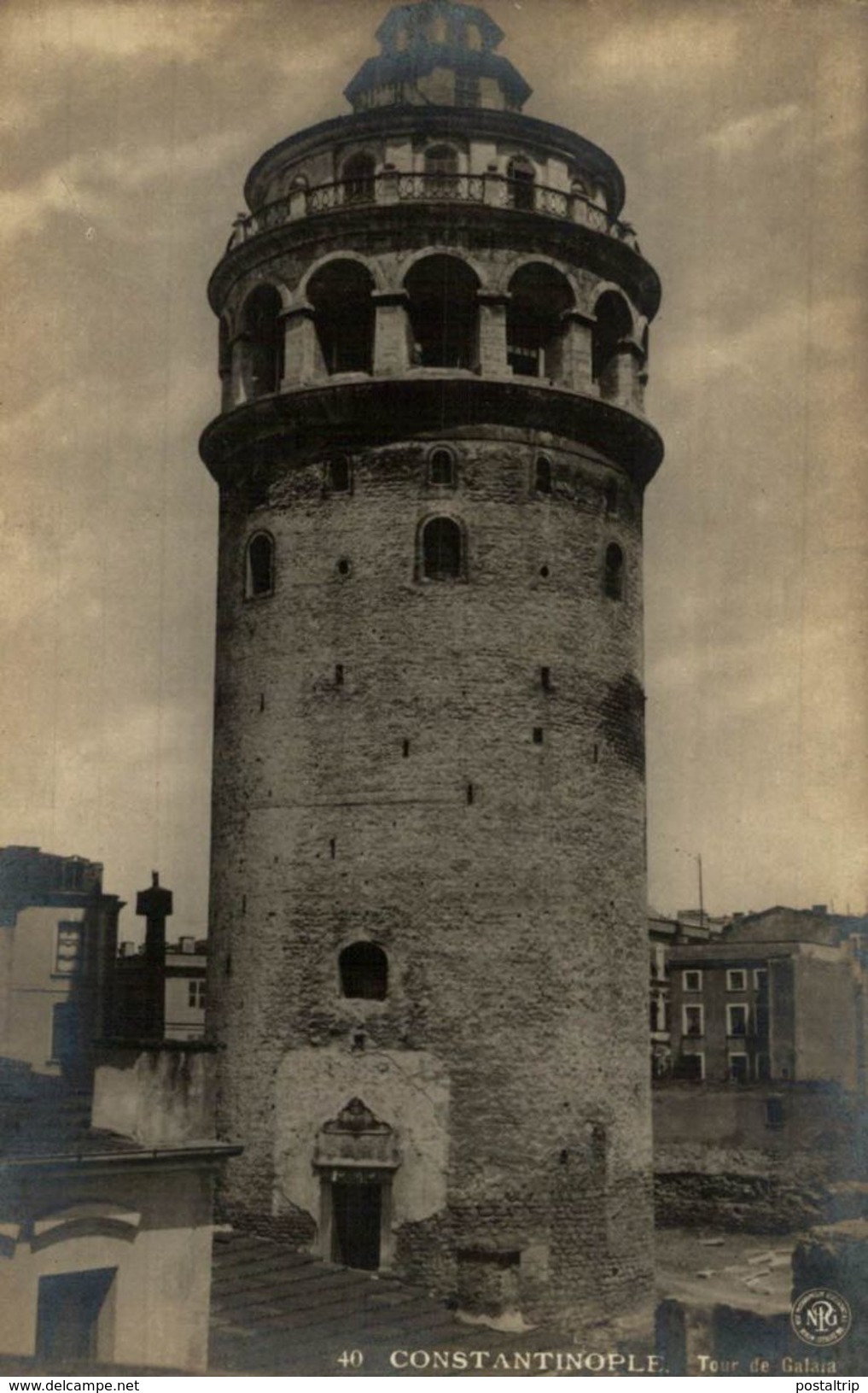 RPPC      Constantinople (Istanbul ) - Tour De Galata  TURQUIE - Turquia