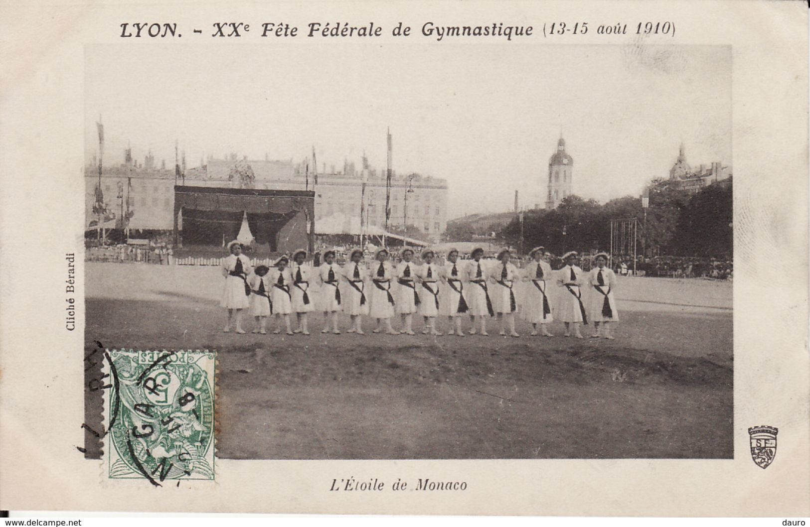 Lyon  XXe Fête Fédérale De Gymnastique (13-15 Août 1910) L'étoile De Monaco CPA - Other & Unclassified