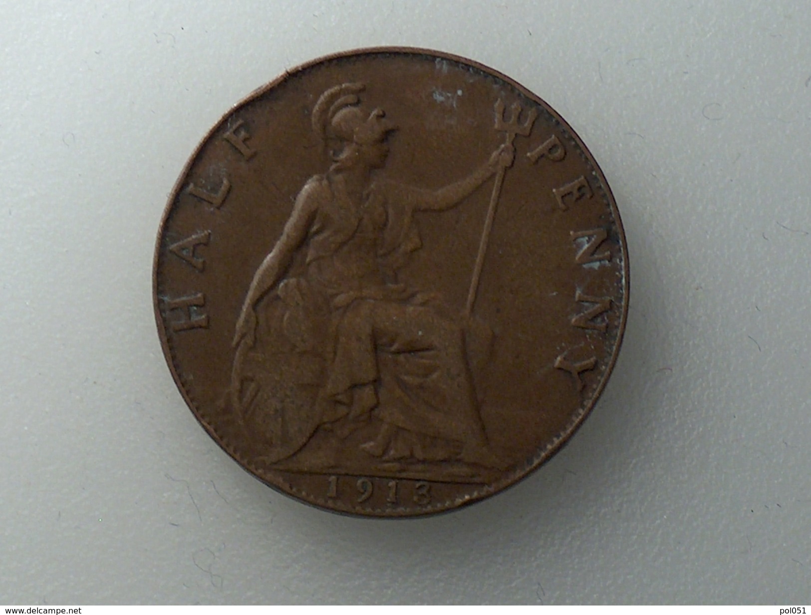 UK 1/2 PENNY 1913 HALF GRANDE BRETAGNE - C. 1/2 Penny