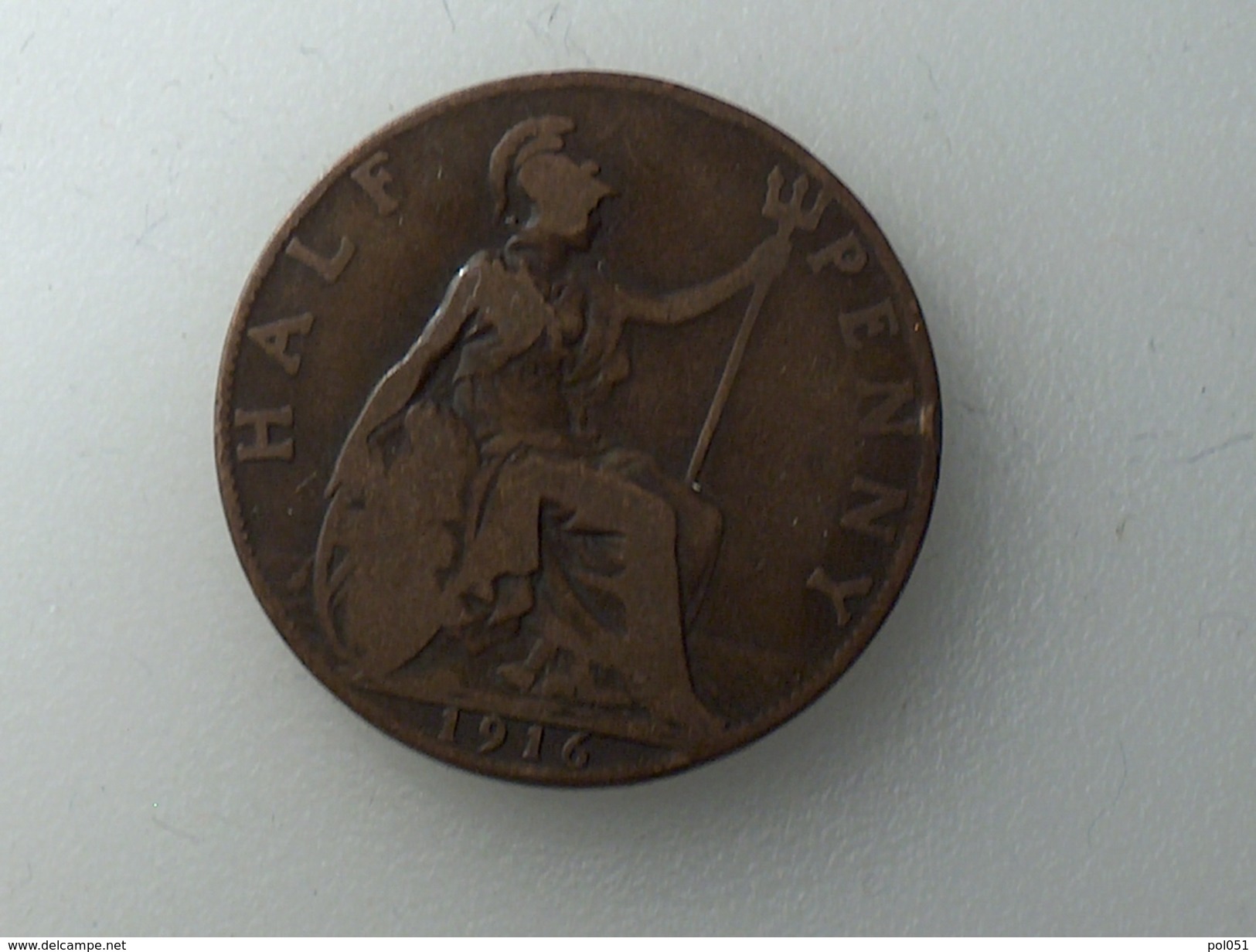 UK 1/2 PENNY 1916 HALF GRANDE BRETAGNE - C. 1/2 Penny