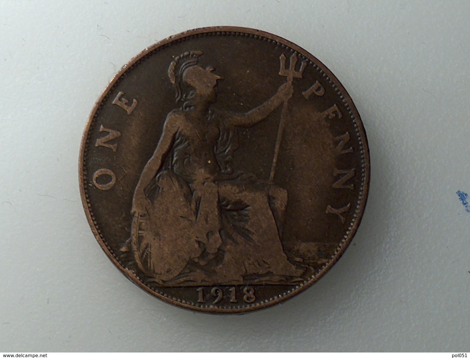 UK 1 PENNY 1918 ONE GRANDE BRETAGNE - D. 1 Penny