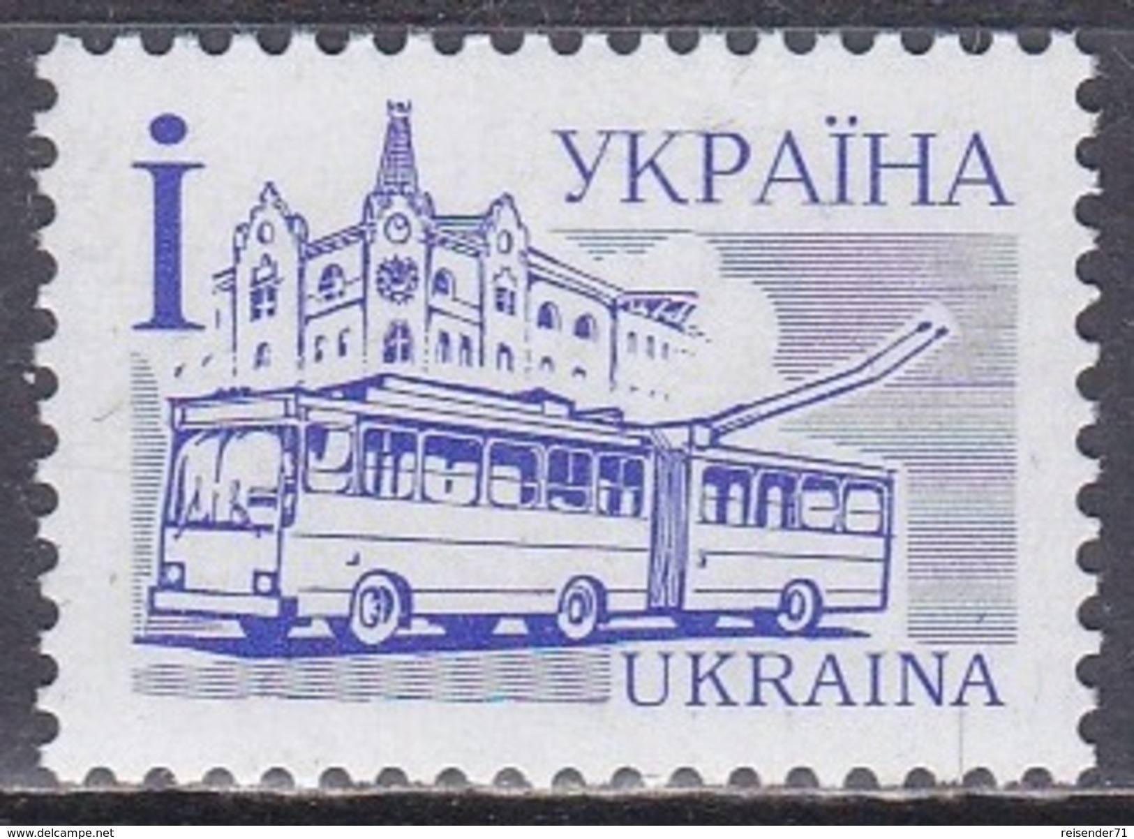 Ukraine 1995 Verkehrswesen Transport Verkehrsmittel Autobus Trolleybus, Mi. 156 I ** - Ukraine