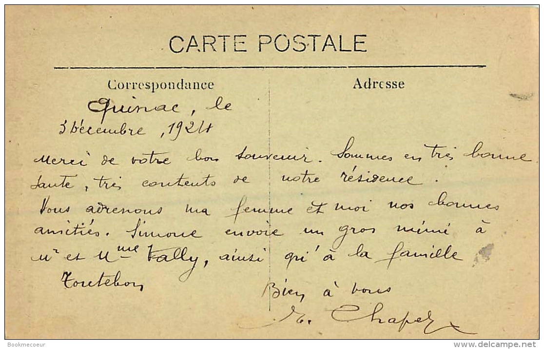 30  QUISSAC   L'HOTEL DE VILLE  écrite En 1924    Animée - Quissac