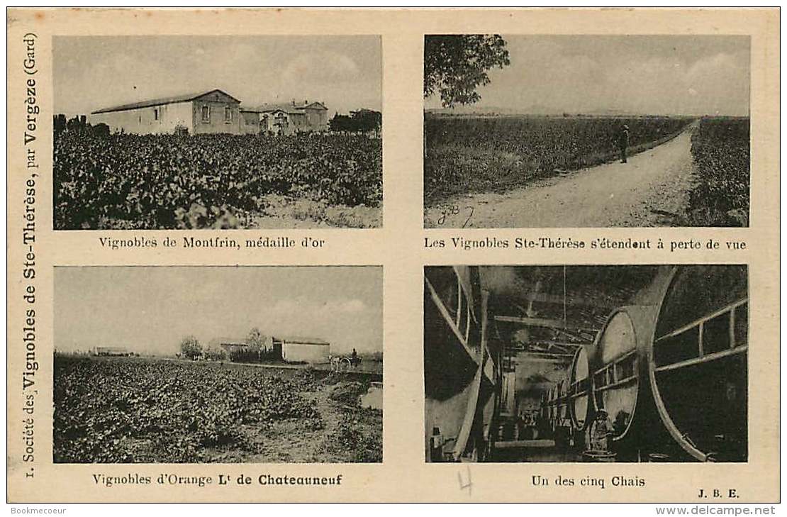 30  VERGEZE VIGNOBLE DE SAINTE THEREZE  à Montfrin, Chateauneuf Les Chais - Vergèze