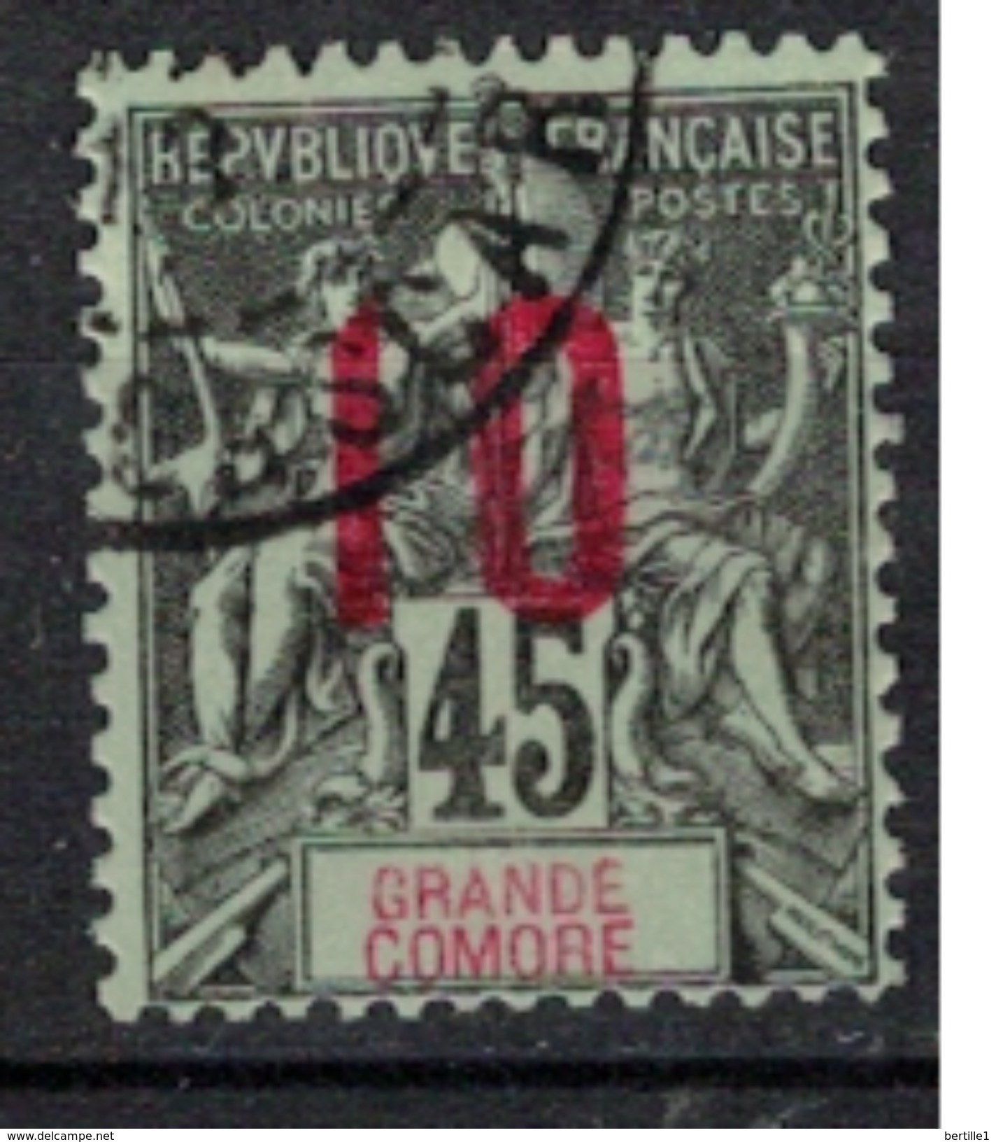 GRANDE COMORE   N°  YVERT   27   ( 5 )         OBLITERE       ( O   2/36 ) - Gebraucht