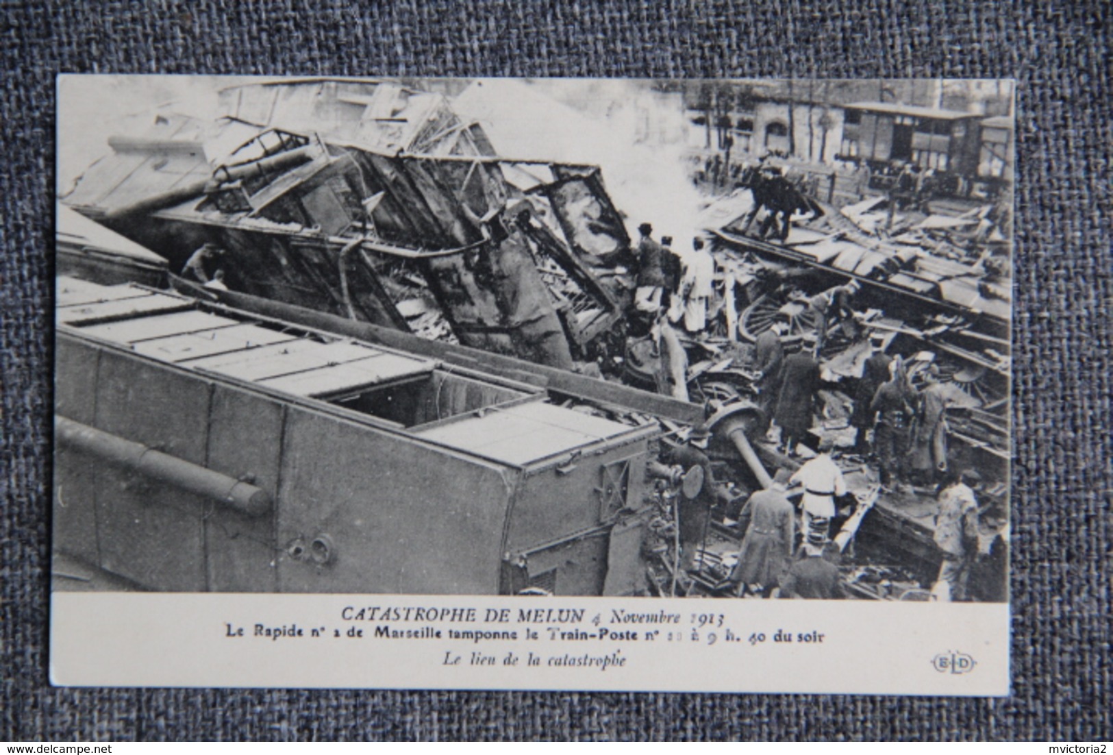 Lot de 10 Cartes - CATASTROPHE de MELUN, le 4 Novembre 1913