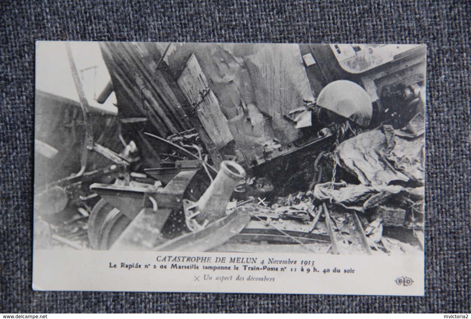 Lot de 10 Cartes - CATASTROPHE de MELUN, le 4 Novembre 1913