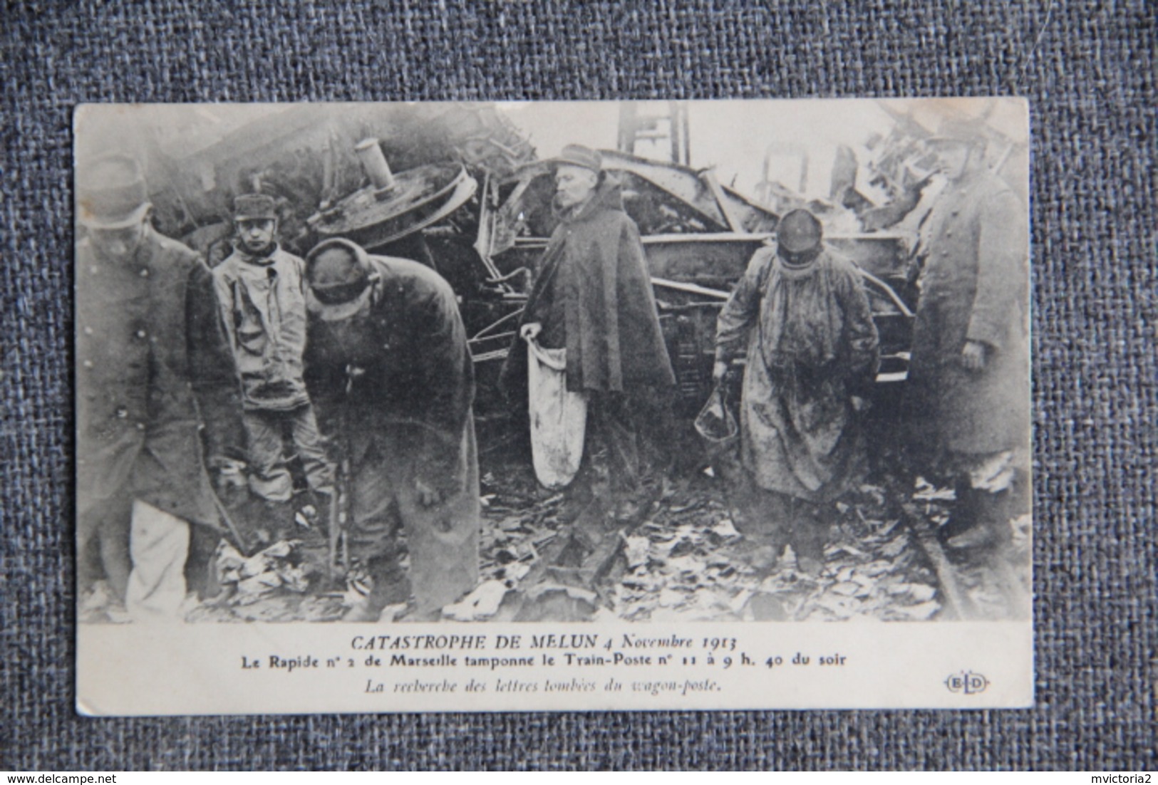 Lot de 10 Cartes - CATASTROPHE de MELUN, le 4 Novembre 1913