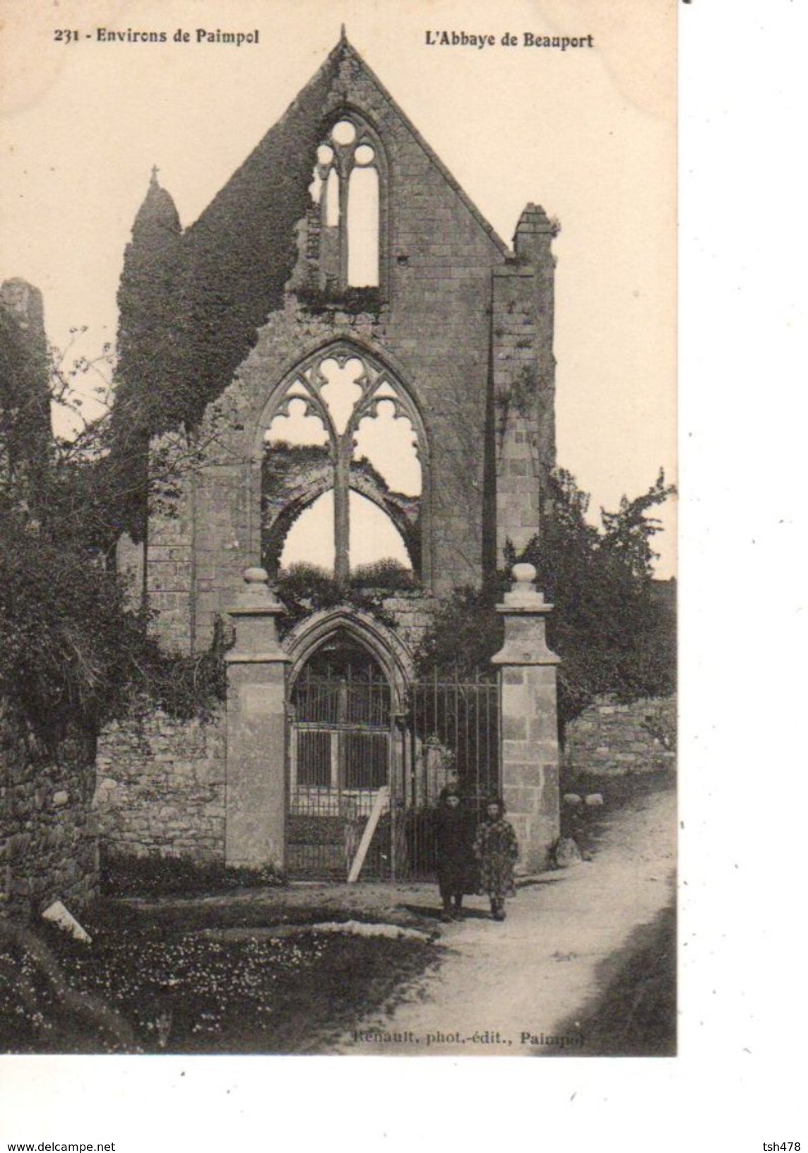 22-----environs De PAIMPOL---l'abbaye De Beauport--voir 2 Scans - Paimpol