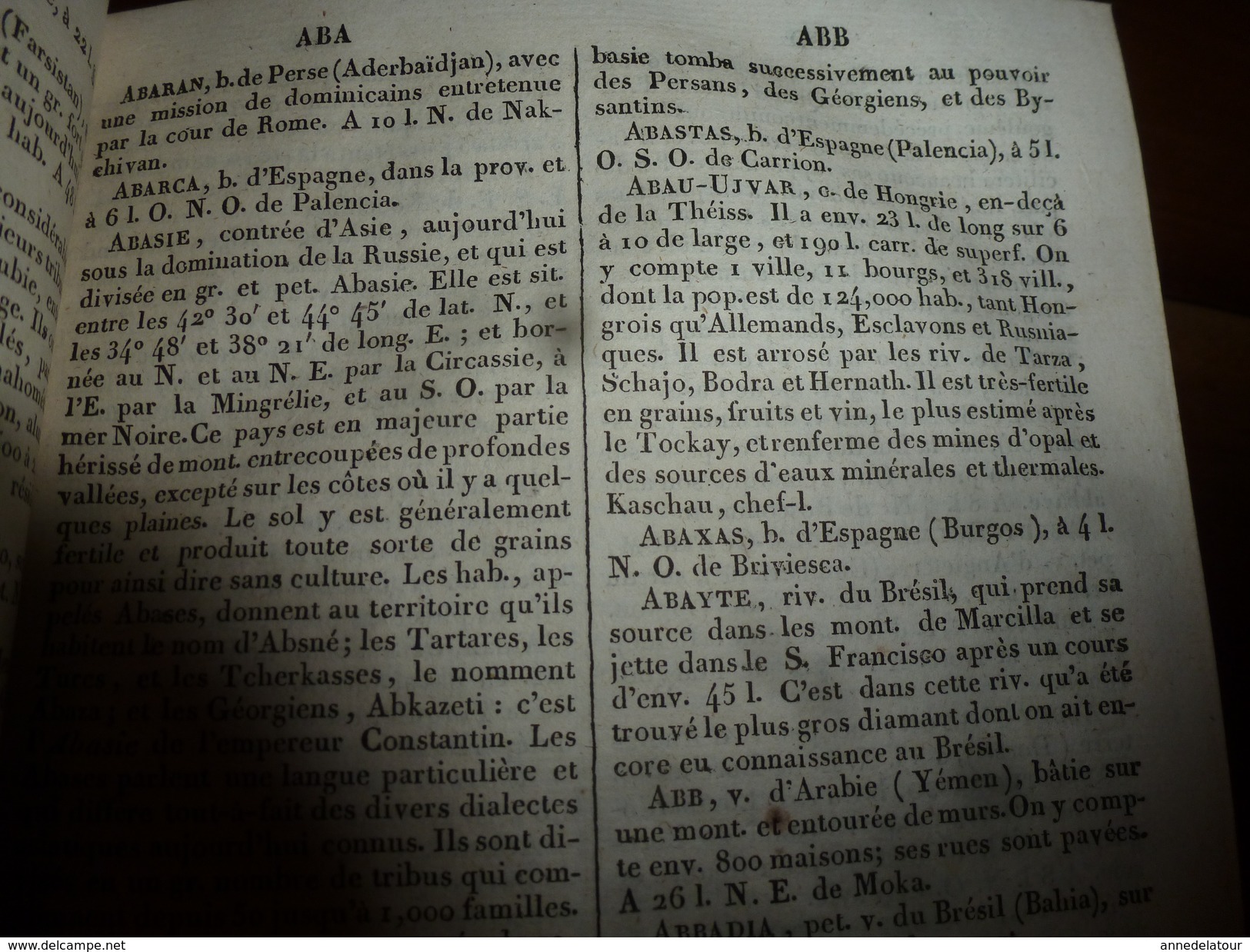 1841 Dictionnaire Universel de Géographie MAC CARTHY , tome 1er  (Physique,Politique, Historique et Commercial)