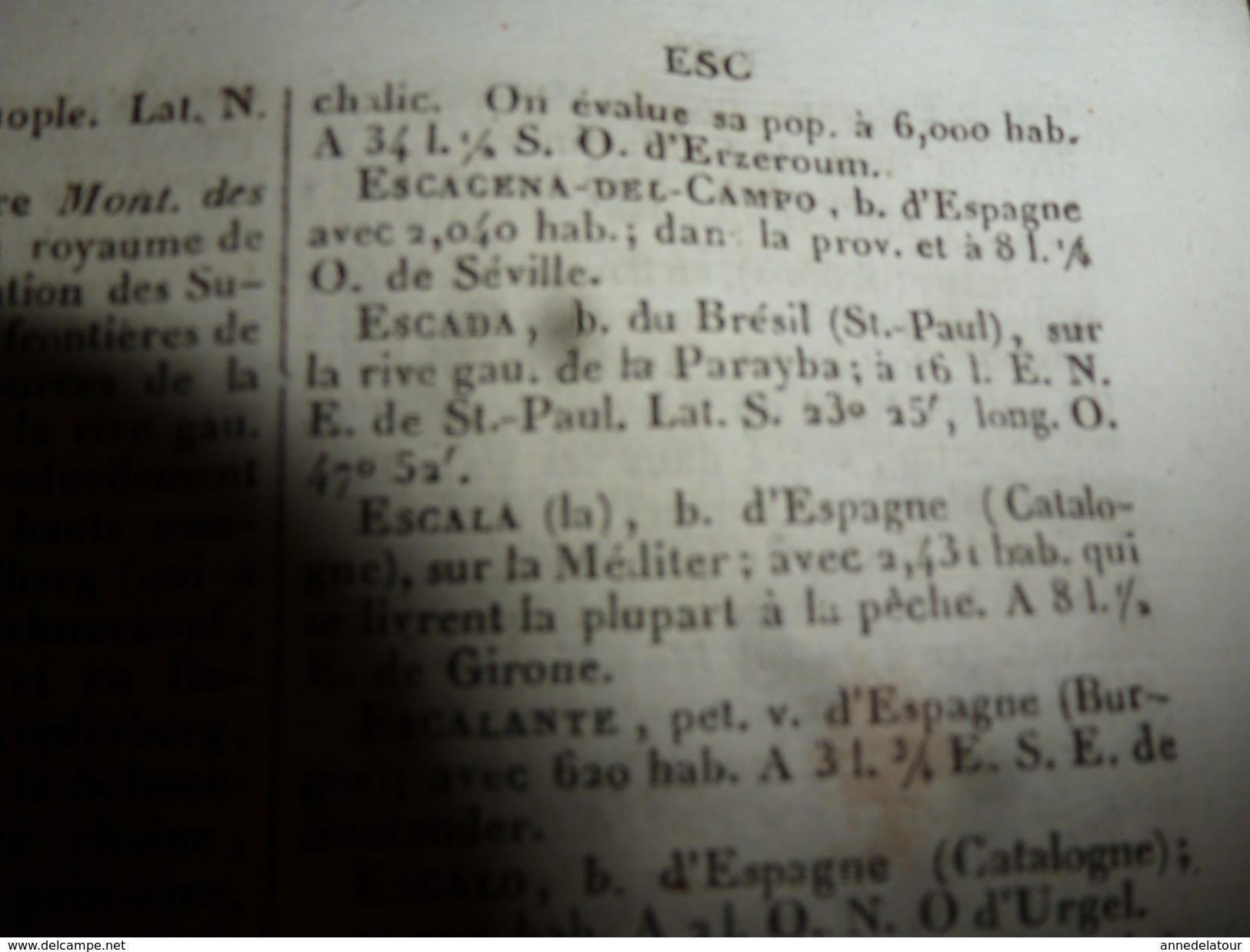 1841 Dictionnaire Universel de Géographie MAC CARTHY , tome 1er  (Physique,Politique, Historique et Commercial)