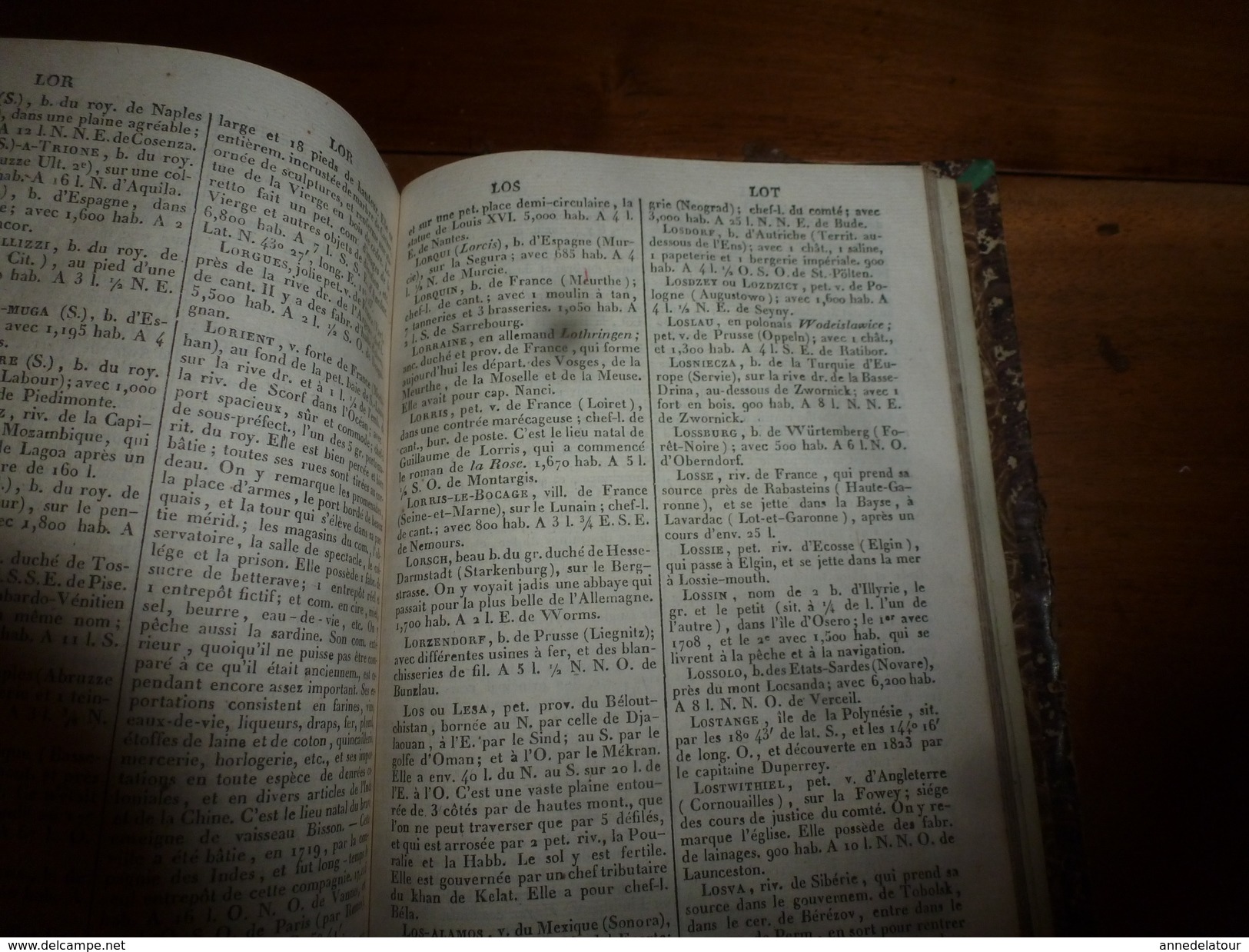 1841 Dictionnaire Universel de Géographie MAC CARTHY , tome 1er  (Physique,Politique, Historique et Commercial)