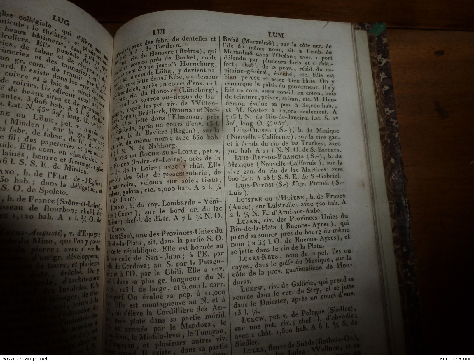 1841 Dictionnaire Universel de Géographie MAC CARTHY , tome 1er  (Physique,Politique, Historique et Commercial)