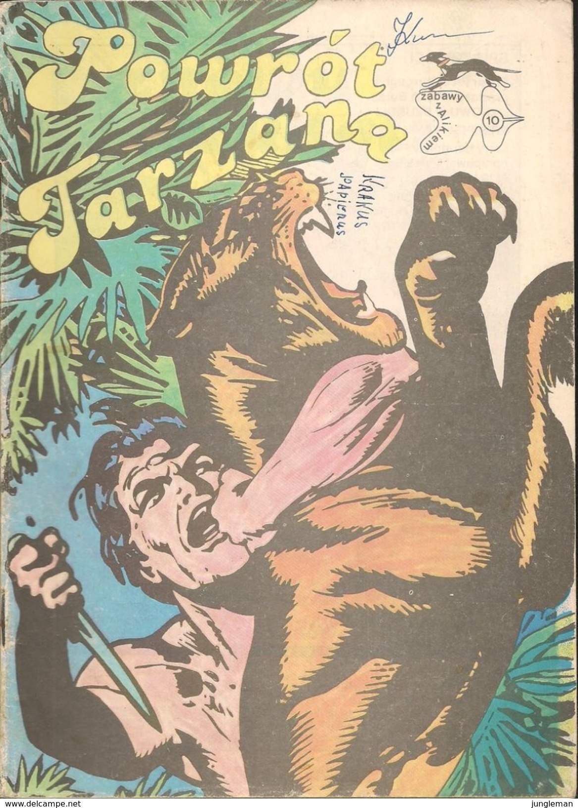 Tarzan N° 10 - En Polonais - Powrót Tarzana - Wydawnictwo Współczesne - Russ Manning - Année 1988 - Bon état - Slav Languages