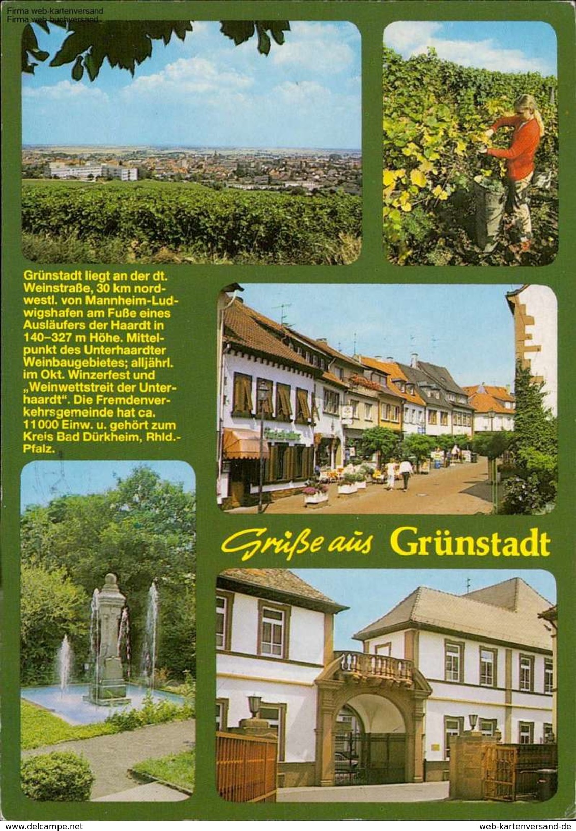 1080688  Verschiedene Ansichten Grünstadt Mehrbildkarte - Andere & Zonder Classificatie