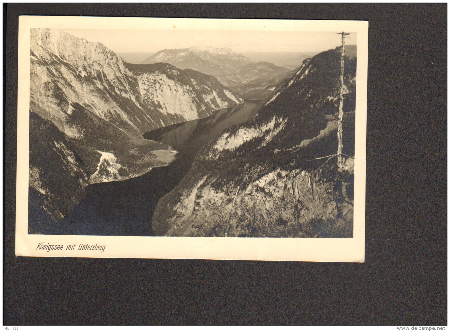 Ak Berchtesgaden Königssee Mit Untersberg Gelaufen 1949 - Berchtesgaden