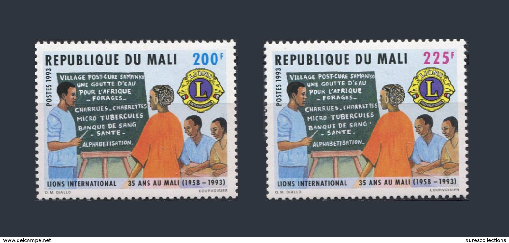 MALI 1993 LIONS CLUB - RARE - FULL SET - MNH - Rotary, Lions Club