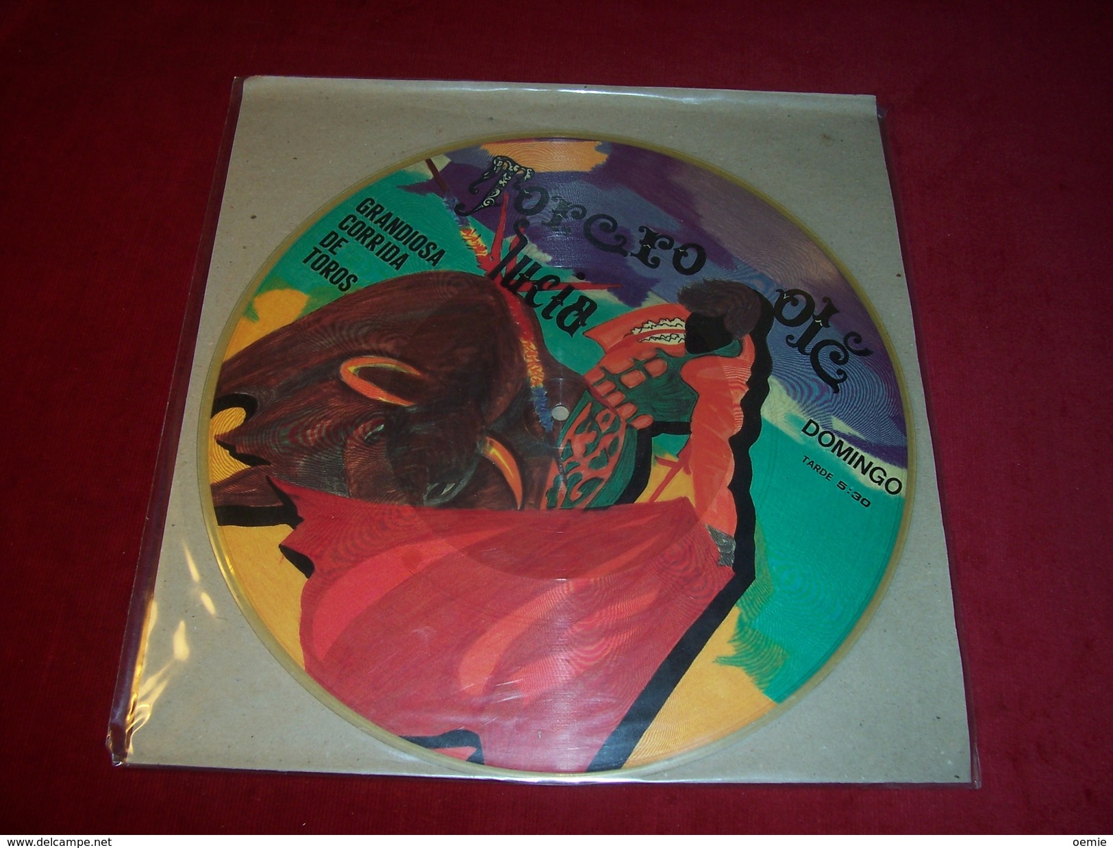 LUCIA  ° TORERO OLE  ° GRANDIOSA CORRIDA DE TOROS  EN PICTURE DISC - Otros - Canción Española